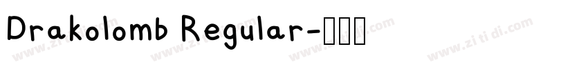Drakolomb Regular字体转换